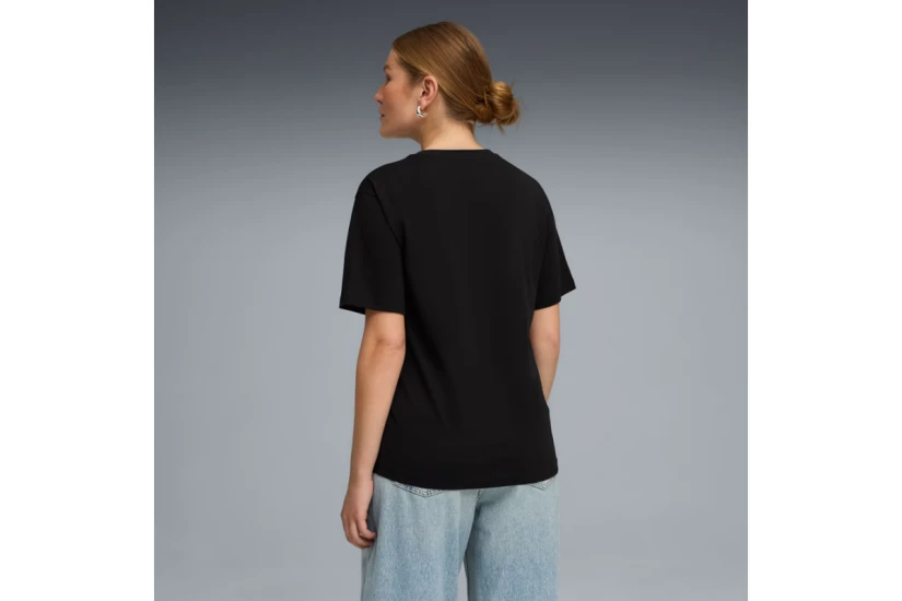 Puma Essentials Graphics Animal Relaxed Γυναικείο Κοντομάνικο T-Shirt Μαύρο, Μπεζ