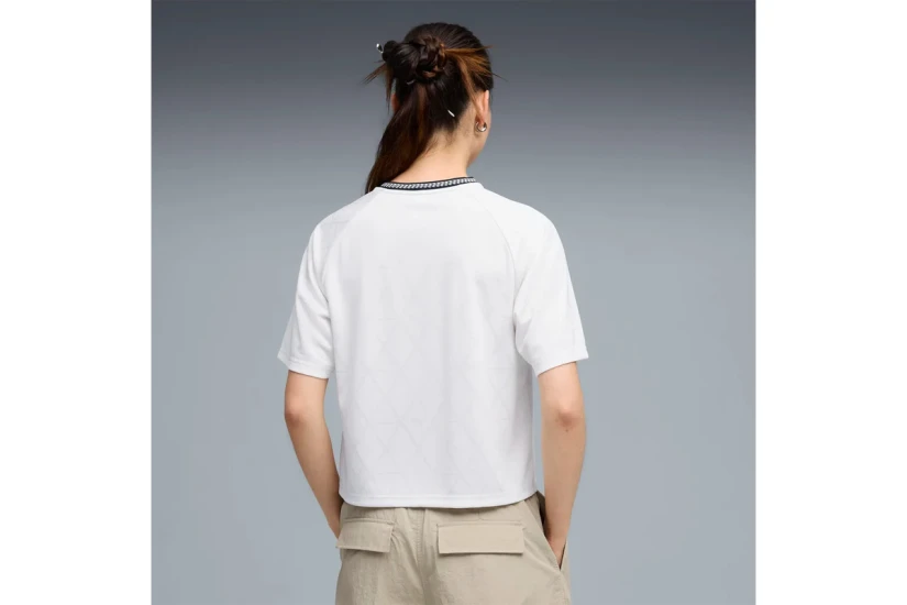 Puma Sport Relaxed Jersey Γυναικείο Κοντομάνικο T-Shirt Λευκό