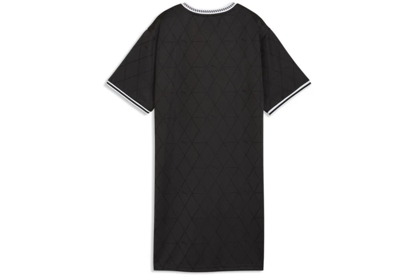 Puma Sport Relaxed Jersey Γυναικείο Mini Φόρεμα Μαύρο, Λευκό