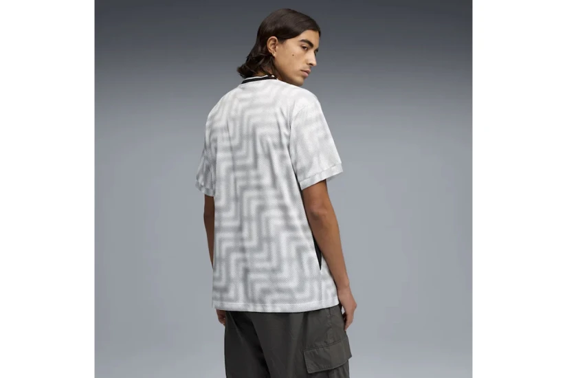 Puma Essentials Block Football Jersey Ανδρικό Κοντομάνικο T-Shirt Γκρι, Μαύρο, Λευκό