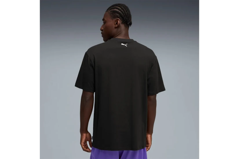 Puma Junior Varsity VII Relaxed Basketball Ανδρικό Κοντομάνικο T-Shirt Μαύρο