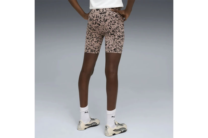 Puma Essentials Graphic Animal Print Παιδικό Κοντό Κολάν Σάπιο Μήλο, Μαύρο