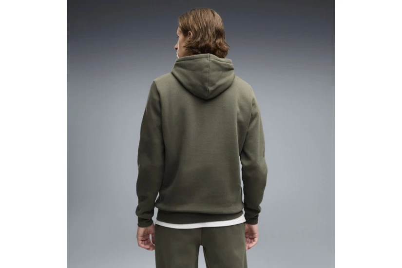 Puma Essentials No.1 Logo Fleece Ανδρικό Φούτερ με Κουκούλα Χακί
