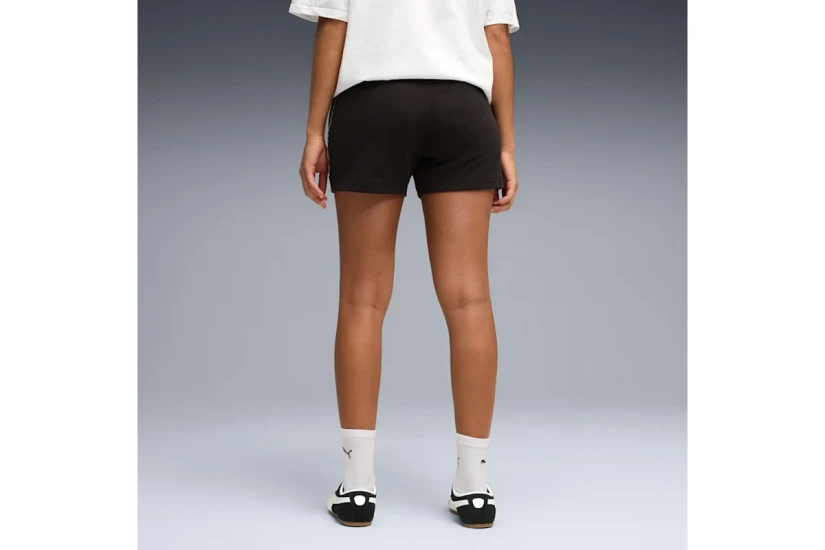 Puma Essentials Graphics Animal Γυναικείο Αθλητικό Σορτς Μαύρο, Μπεζ