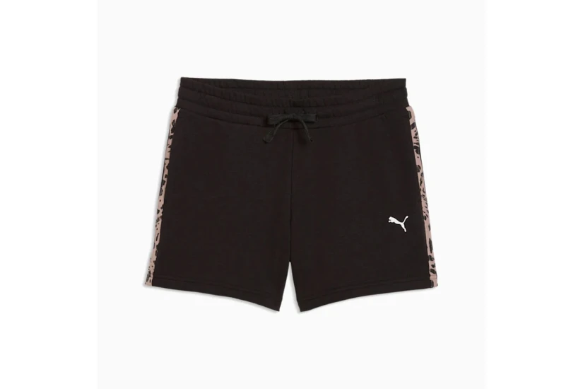 Puma Essentials Graphics Animal Γυναικείο Αθλητικό Σορτς Μαύρο, Μπεζ