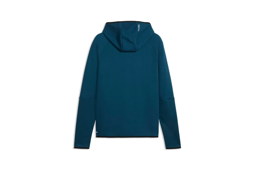 Puma Tech Slim Elevated Ανδρική Βαμβακερή Ζακέτα με Κουκούλα Πετρόλ