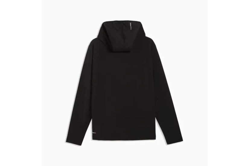 Puma Tech Slim 4-Way Stretch Ανδρική Πολυεστερική Ζακέτα με Κουκούλα Μαύρη