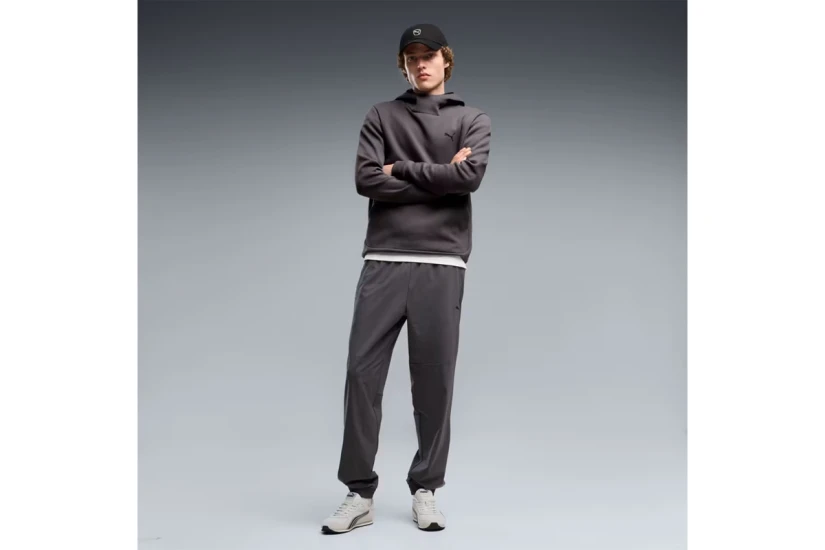 Puma Tech 4-Way Stretch Ανδρικό Παντελόνι Φόρμας Γκρι Σκούρο