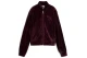 Puma Ess Elevated Velour Γυναικεία Ζακέτα Βυσσινί