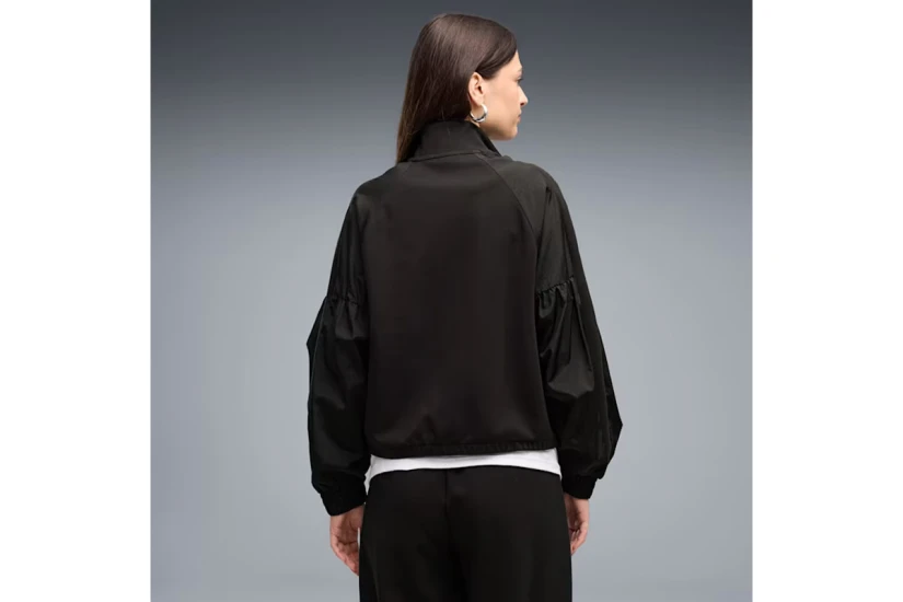 Puma Her Relaxed Γυναικεία Πολυεστερική Ζακέτα Μαύρη