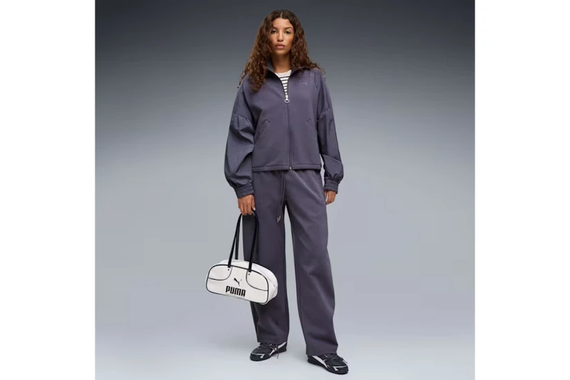 Puma Her Relaxed Γυναικεία Πολυεστερική Ζακέτα Μωβ