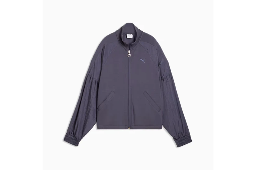 Puma Her Relaxed Γυναικεία Πολυεστερική Ζακέτα Μωβ