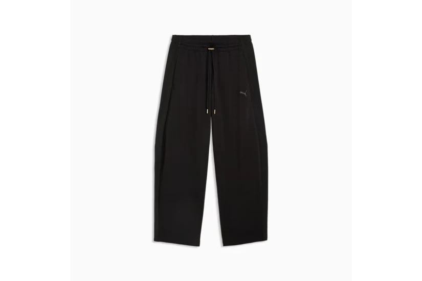 Puma Her Relaxed Barrel Leg Γυναικείο Παντελόνι Φόρμας Μαύρο