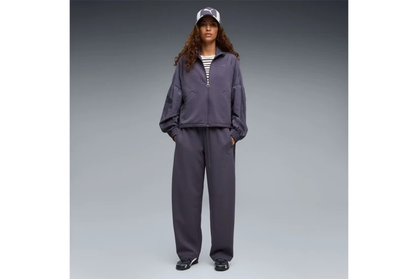 Puma Her Relaxed Barrel Leg Γυναικείο Παντελόνι Φόρμας Μωβ