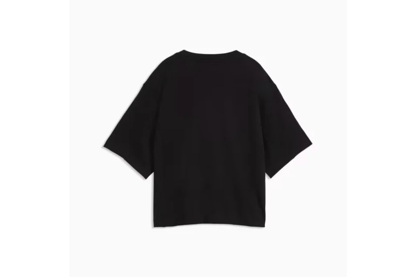 Puma Her Relaxed Γυναικείο Κοντομάνικο T-Shirt Μαύρο