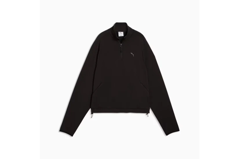 Puma Tech Sense Relaxed Γυναικεία Μακρυμάνικη Μπλούζα με Φερμουάρ Μαύρη