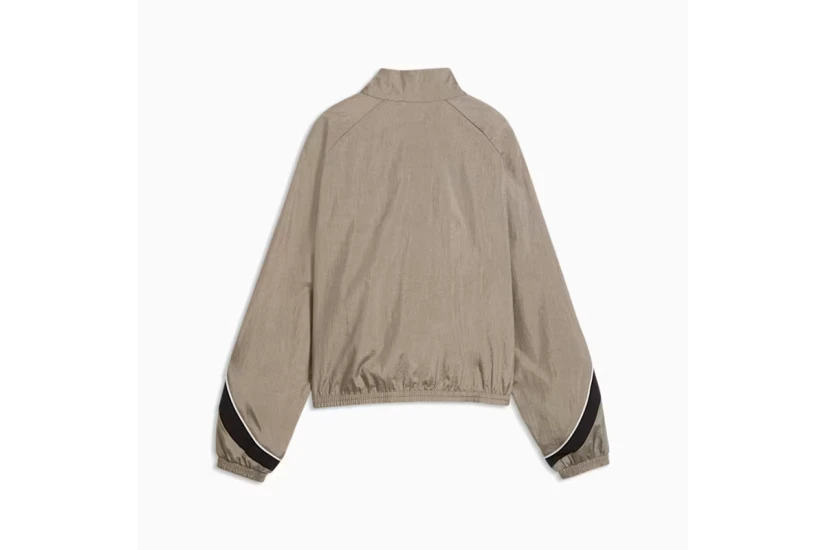 Puma Sport Woven Γυναικεία Ζακέτα Πουρό, Μαύρη, Λευκή