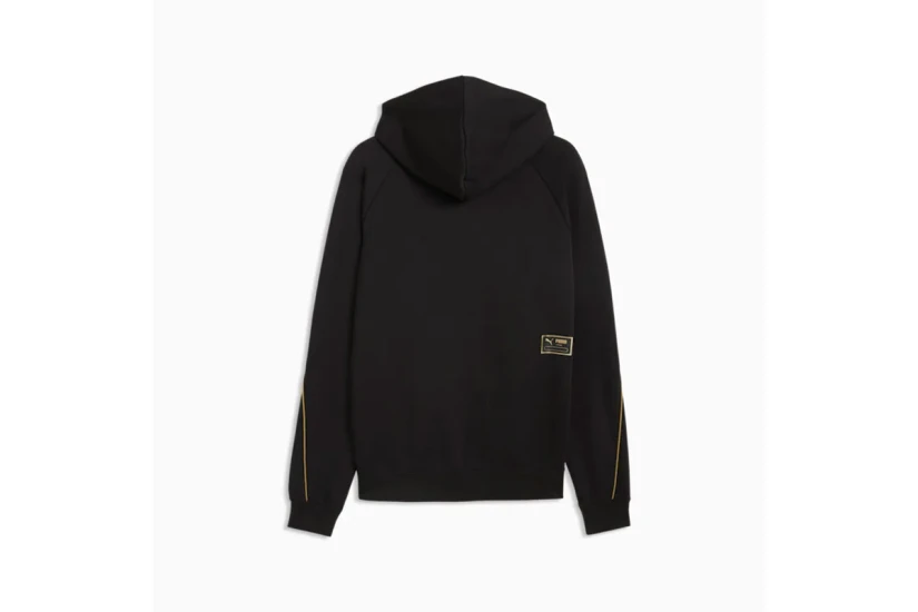 Puma Sport Fleece Ανδρική Βαμβακερή Ζακέτα με Κουκούλα Μαύρη