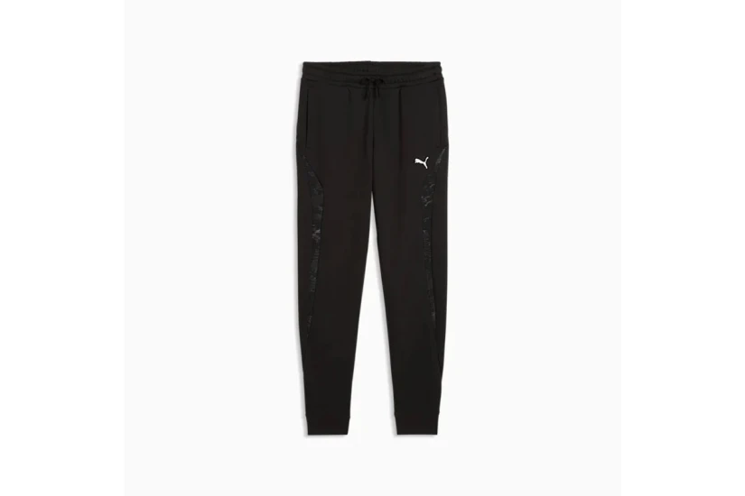 Puma Sport Camo Fleece Παιδικό Παντελόνι Φόρμας Μαύρο
