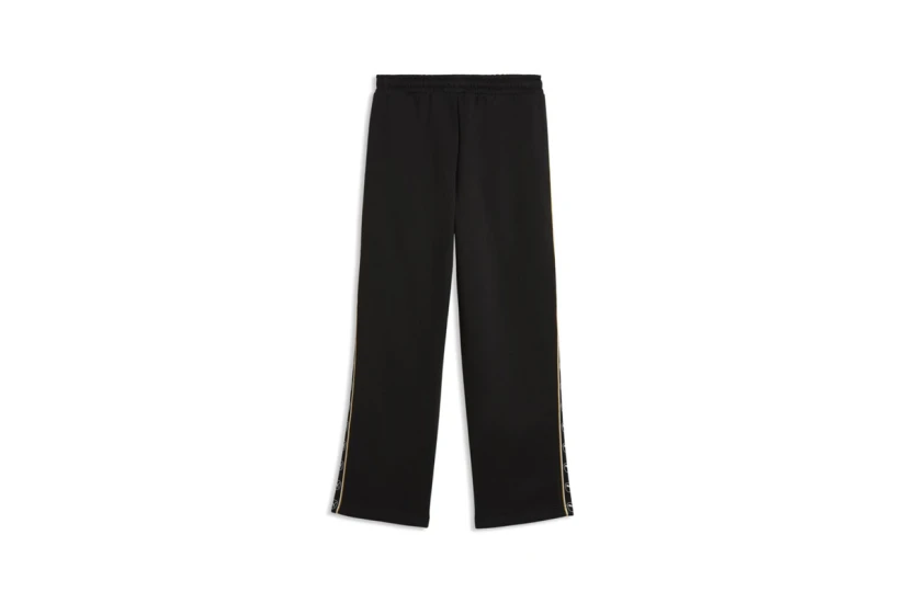 Puma Essentials Elevated Tape Relaxed Παιδικό Παντελόνι Φόρμας Μαύρο, Μπεζ