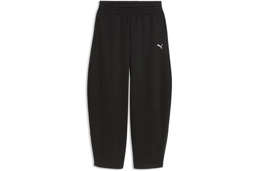 Puma Essentials Relaxed Barrel Leg Γυναικείο Παντελόνι Φόρμας Μαύρο