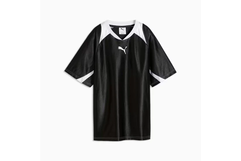 Puma Street Relaxed Γυναικεία Κοντομάνικη Μπλούζα Μαύρη, Λευκή