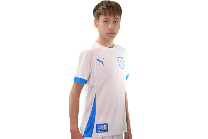 PAS Giannina F.C. Παιδική Εμφάνιση Εκτός Έδρας 2024-25 Λευκή, Μπλε Ρουά