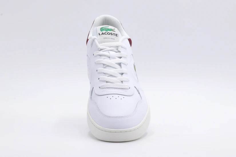 Lacoste Lineset Ανδρικά Sneakers Λευκά, Μπορντό