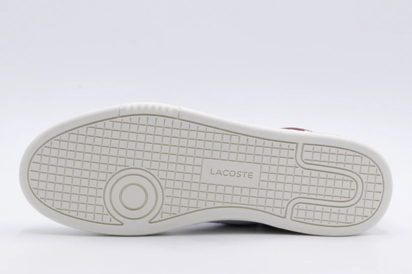 Lacoste Lineset Ανδρικά Sneakers Λευκά, Μπορντό