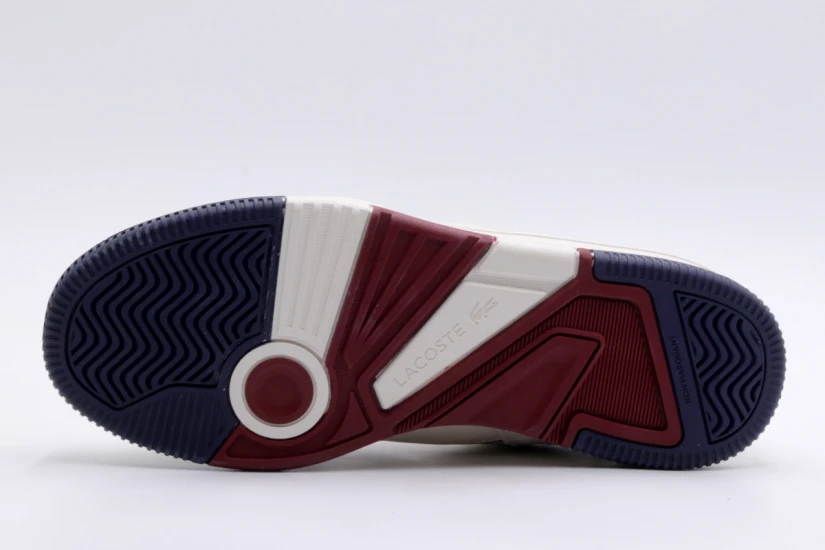Lacoste Lineshot Ανδρικά Sneakers Εκρού, Μπλε Σκούρο, Μπορντό