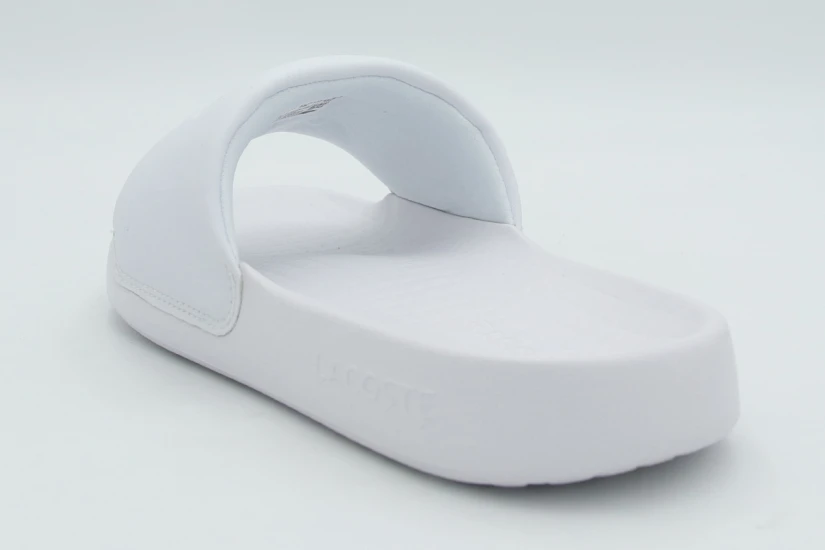 Lacoste Serve Slides 1.0 Γυναικείες Παντόφλες Λευκές, Πράσινες