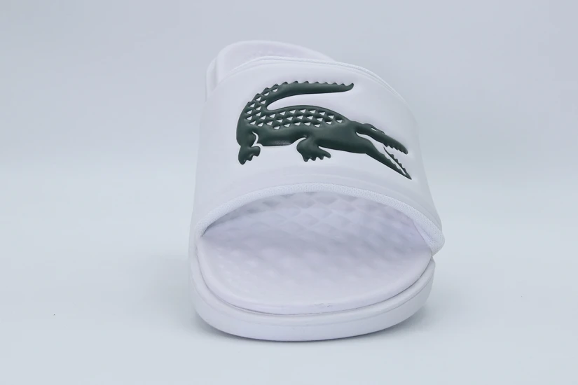 Lacoste Serve Slide Dual 1253 Ανδρικές Παντόφλες Λευκές