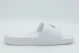 Lacoste Serve Slides Γυναικείες Παντόφλες Λευκές, Μπρονζέ