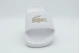 Lacoste Serve Slides Γυναικείες Παντόφλες Λευκές, Μπρονζέ