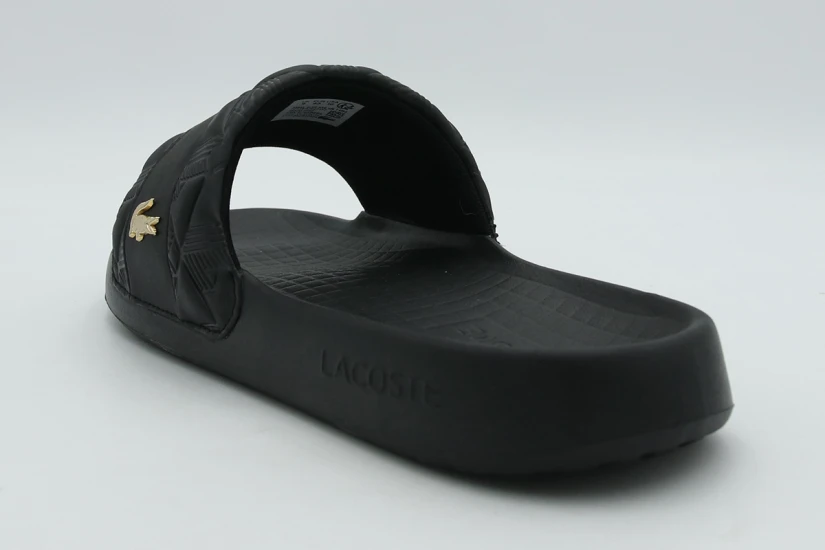 Lacoste Serve Slides Hyb Ανδρικές Παντόφλες Μαύρες