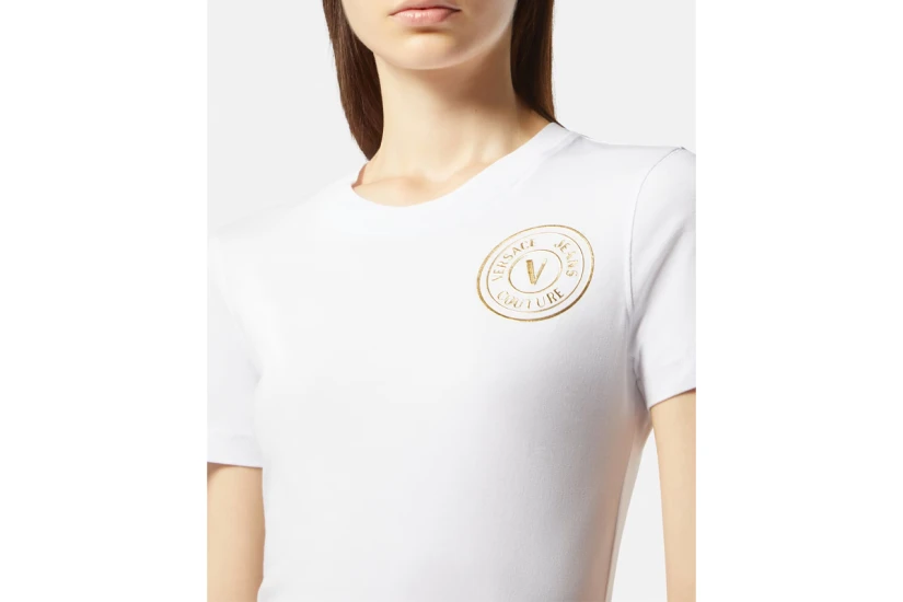 Versace S S Vembl S Thick Fo T-Shirt Γυναικείο (76HAHT02 CJ03T G03)