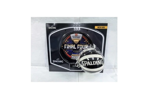 Spalding Euroleague Final Four Μπασκέτα Με Micro-Mini Μπάλα (79109Z)