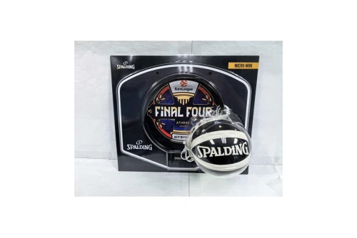 Spalding Euroleague Final Four Μπασκέτα Με Micro-Mini Μπάλα (79109Z)
