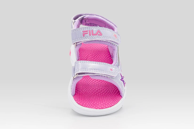 Fila Mermaid Velcro Lights Βρεφικά Σανδάλια Λιλά, Διάφορα Χρώματα