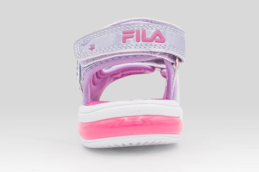 Fila Mermaid Velcro Lights Βρεφικά Σανδάλια Λιλά, Διάφορα Χρώματα