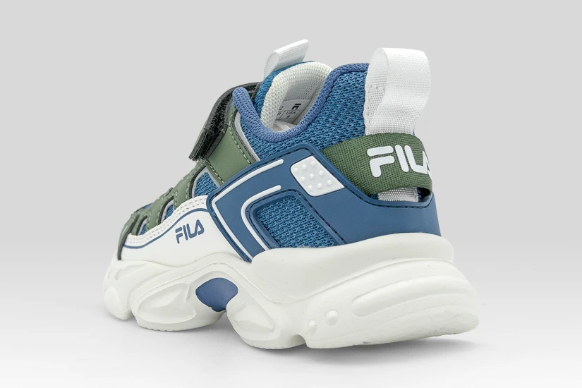 Fila Memory Spinel 3 V Βρεφικά Sneakers Μπλε, Χακί, Λευκά