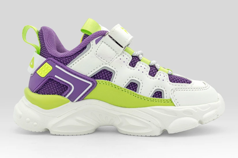 Fila Memory Spinel 3 V Βρεφικά Sneakers Λευκά, Μωβ, Πράσινα