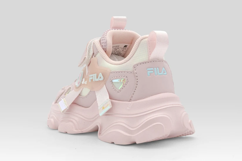 Fila Musha 3 Memory Velcro Βρεφικά Sneakers Ροζ