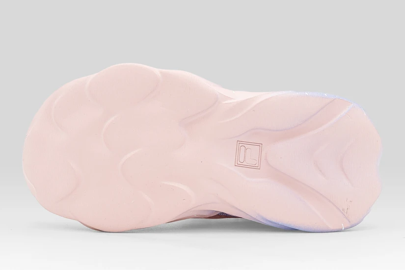 Fila Wave Memory Velcro Βρεφικά Sneakers Ροζ, Μωβ, Λευκά, Πράσινα