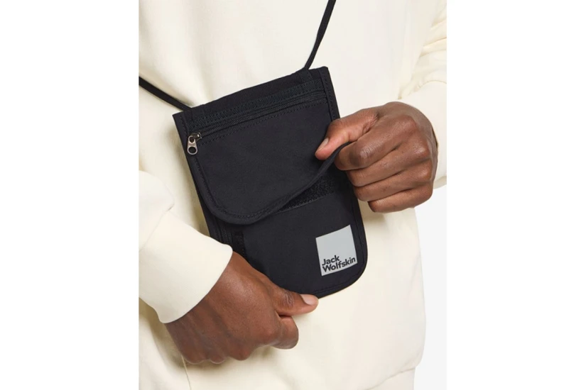 Jack Wolfskin Organizer Τσαντάκι Χιαστί - Ώμου Μαύρο