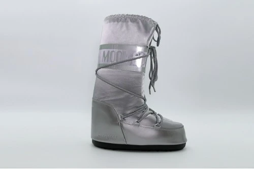 Moon Boot Icon Glance Silver Satin Μπότες Χιονιού (80D1401680 H001)