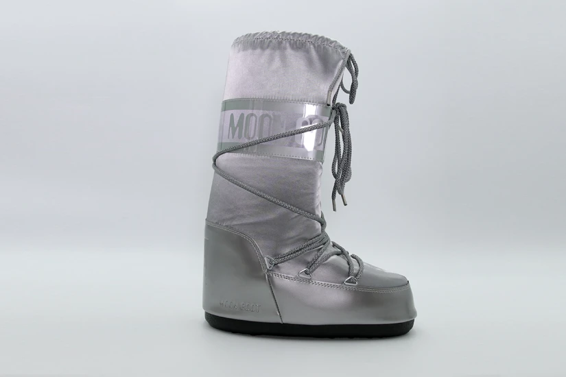 Moon Boot Icon Glance Γυναικείες Μπότες Ασημί