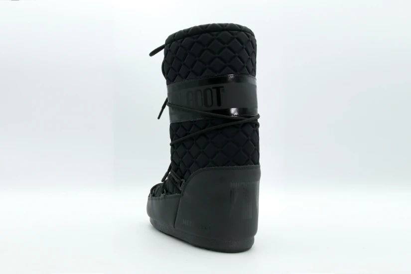 Moon Boot Icon Quilt Γυναικείες Μπότες Χιονιού Μαύρες