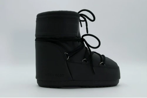 Moon Boot Icon Low Black Rubber Μπότες Χιονιού (80D1409380 N001)