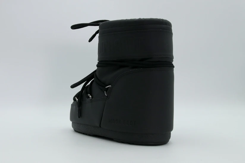 Moon Boot Icon Low Rubber Γυναικείες Μπότες Χιονιού Μαύρες